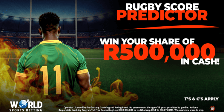 Rugby fans, it’s time to test your prediction skills and win big with World Sports Betting’s Rugby Predictor competition! With R500,000 in cash prizes up for grabs,