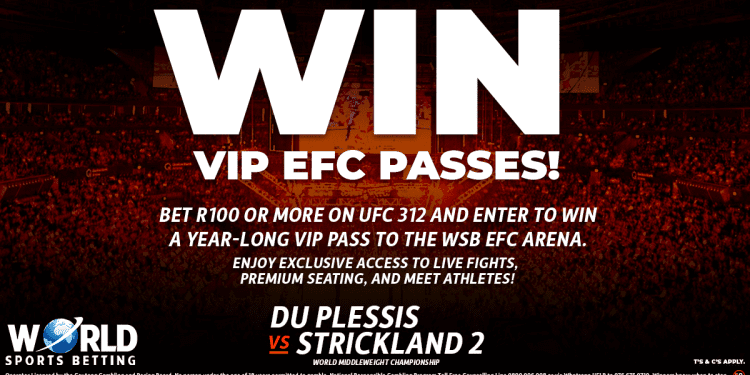 Win Year-Long VIP EFC Passes with World Sports Betting!