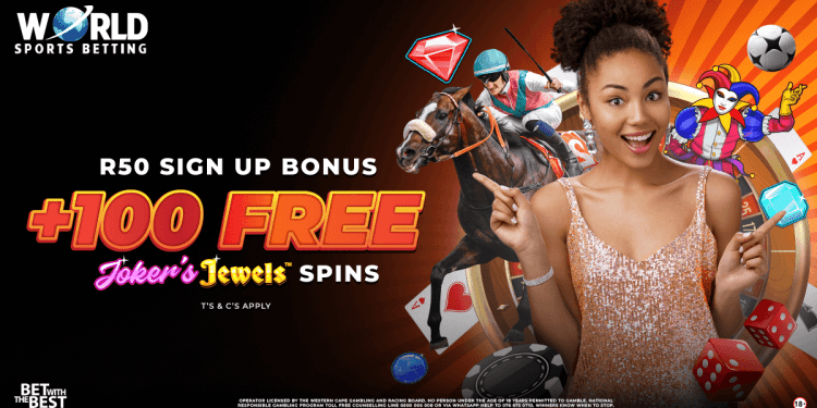 Get R50 FREE Plus 100 Free Spins on Joker Jewels!