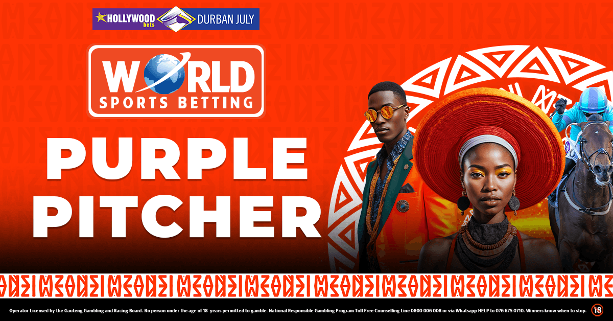 PURPLE PITCHER HOLLYWOODBETS DURBAN JULY